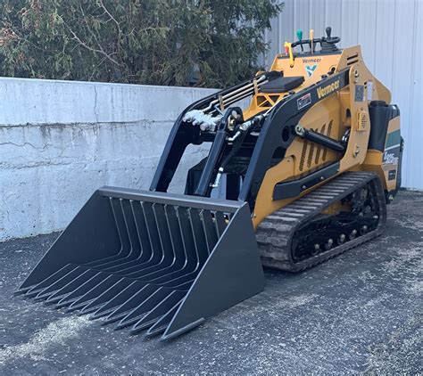 mini skid steer roc|skid steer bucket rental.